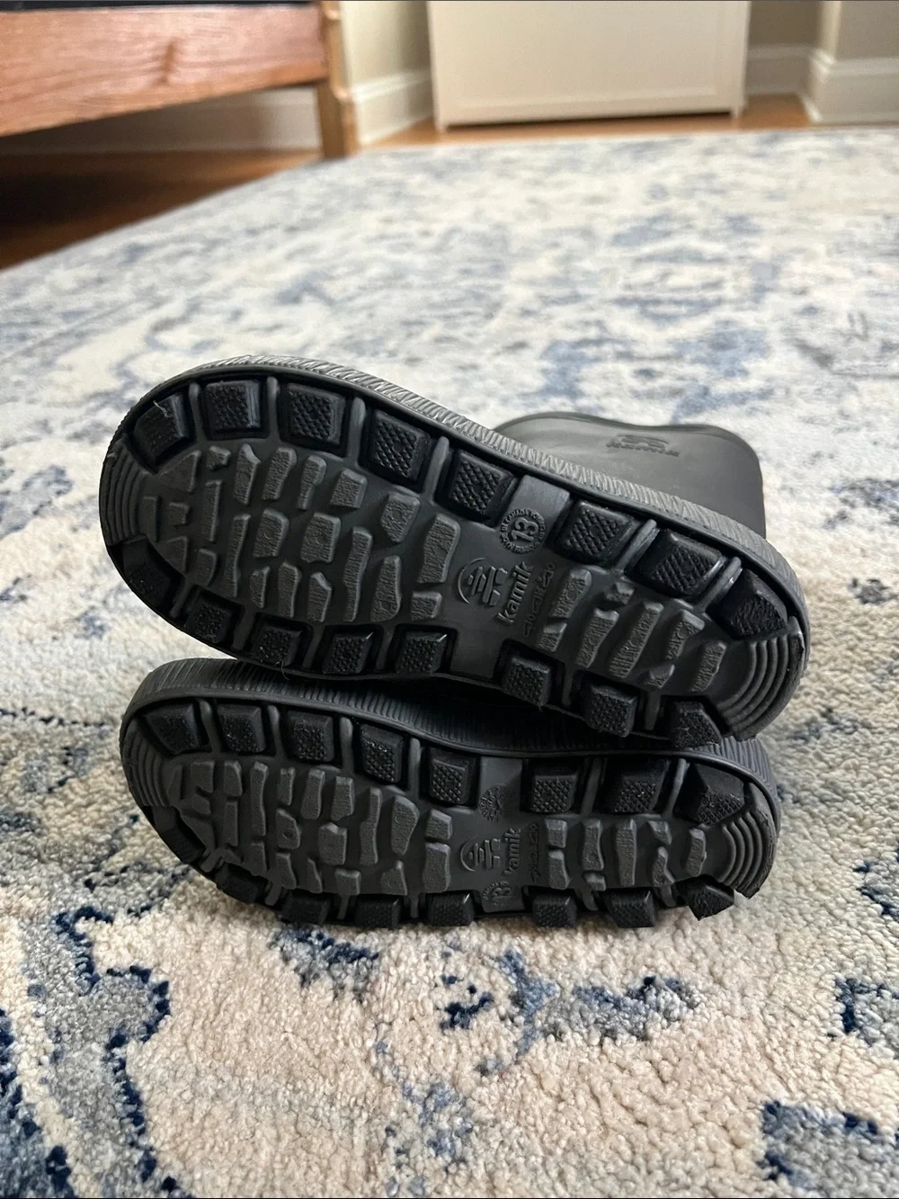 Kamik Kids Black Waterproof Rain Boots